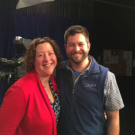 Justin and Kelly Goodhart in interview studio